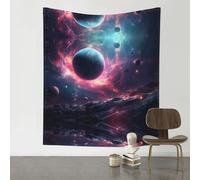 HHGFASD Decoration Tapestry 60x51in The stars are falling. Pattern Soft, Durable, Skin Friendly, Lightweight Wall Hanging for Indoor & Outdoor Use