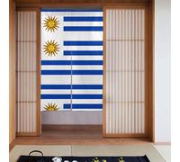 HHGFASD Door curtain 34x56in Flag of Uruguay Pattern good drape light-blocking and dust-proof suitable for offices and restaurants