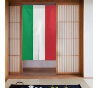 HHGFASD Door curtain 34x56in italy flag Pattern good drape light-blocking and dust-proof suitable for offices and restaurants