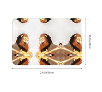 HHGFASD Doormat floor mat 16x24in Lion raising his head Pattern water-absorbent Anti-slip, for front doors, entrances, and bathrooms