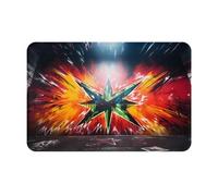 HHGFASD Doormat floor mat 16x24in Shocking Graffiti Pattern water-absorbent Anti-slip, for front doors, entrances, and bathrooms