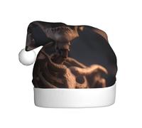 HHGFASD Funny skull expression Pattern Christmas Hat for Adult material is soft and lightweight