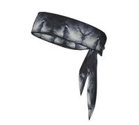 HHGFASD Ghost by the dead tree Pattern Sports Head Tie Headband for Men and Women, Soft & Breathable Moisture Wicking Athletic