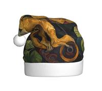 HHGFASD Golden Monkey Climbs Vine Pattern Christmas Hat for Adult material is soft and lightweight