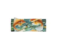 HHGFASD Goldfish And Lotus Pattern Baby Bow Headband - Soft, Skin-Friendly, and Stretchy Polyester Headband for Infants 0-6 Months