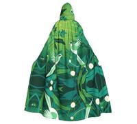 HHGFASD Halloween adult hooded cape Strange Bird Pattern comfortable and soft with large brim suitable for dances parties and gatheringss