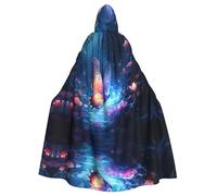 HHGFASD Halloween adult hooded cape Strange Butterfly Pattern comfortable and soft with large brim suitable for dances parties and gatheringss