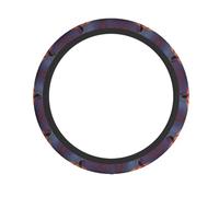 HHGFASD Halloween pumpkin Pattern Steering Wheel Cover for Women and Men Durable, Non-Slip, Elastic, Easy to Install, for Sedans, SUVs, ATVs, Trucks