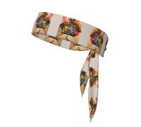 HHGFASD Happiness in an envelope Pattern Sports Head Tie Headband for Men and Women, Soft & Breathable Moisture Wicking Athletic