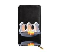 HHGFASD Leather Long Clutch Wallet Naughty Little Devil Pattern Comfortable and Lightweight Zipper Closure for Storing Coins and Credit Cards.