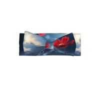 HHGFASD Little red flower under the sky Pattern Baby Bow Headband - Soft, Skin-Friendly, and Stretchy Polyester Headband for Infants 0-6 Months