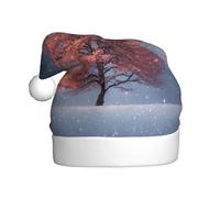 HHGFASD Little tree under the snowflakes Pattern Christmas Hat for Adult material is soft and lightweight