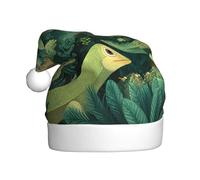 HHGFASD Lizards in the rainforest Pattern Christmas Hat for Adult material is soft and lightweight