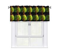HHGFASD Lush tree Pattern Curtain Valance 54x18in for Kitchen, Bathroom, Laundry Room, and Studio Decor