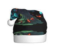 HHGFASD Neon Ant Colony Pattern Christmas Hat for Adult material is soft and lightweight
