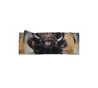 HHGFASD North American bison Pattern Baby Bow Headband - Soft, Skin-Friendly, and Stretchy Polyester Headband for Infants 0-6 Months