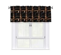 HHGFASD Owl on a branch Pattern Curtain Valance 54x18in for Kitchen, Bathroom, Laundry Room, and Studio Decor