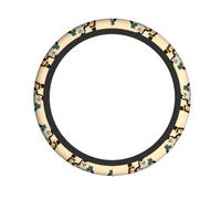 HHGFASD Playing penguins Pattern Steering Wheel Cover for Women and Men Durable, Non-Slip, Elastic, Easy to Install, for Sedans, SUVs, ATVs, Trucks