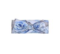 HHGFASD rosebud Pattern Baby Bow Headband - Soft, Skin-Friendly, and Stretchy Polyester Headband for Infants 0-6 Months