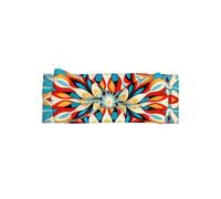 HHGFASD Round Abstract Petals Pattern Baby Bow Headband - Soft, Skin-Friendly, and Stretchy Polyester Headband for Infants 0-6 Months