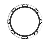 HHGFASD Sketch of a panda Pattern Steering Wheel Cover for Women and Men Durable, Non-Slip, Elastic, Easy to Install, for Sedans, SUVs, ATVs, Trucks