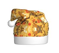HHGFASD squirrel in the tree Pattern Christmas Hat for Adult material is soft and lightweight