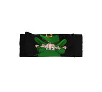 HHGFASD St. Patrick's Old Man Pattern Baby Bow Headband - Soft, Skin-Friendly, and Stretchy Polyester Headband for Infants 0-6 Months