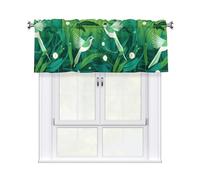HHGFASD Strange Bird Pattern Curtain Valance 54x18in for Kitchen, Bathroom, Laundry Room, and Studio Decor