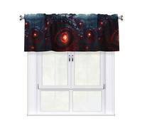 HHGFASD The Devil's Eye. Pattern Curtain Valance 54x18in for Kitchen, Bathroom, Laundry Room, and Studio Decor