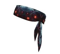HHGFASD The Devil's Eye. Pattern Sports Head Tie Headband for Men and Women, Soft & Breathable Moisture Wicking Athletic