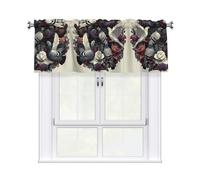 HHGFASD The Dove in the Wreath Pattern Curtain Valance 54x18in for Kitchen, Bathroom, Laundry Room, and Studio Decor