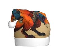HHGFASD The grape-picking fox Pattern Christmas Hat for Adult material is soft and lightweight