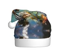 HHGFASD The Quiet Dragonfly Pattern Christmas Hat for Adult material is soft and lightweight