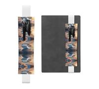 HHGFASD White Cruise Ship on The sea Pattern PVC Leather Pencil case Bookmark 2-in-1 Anti Slip Storage Essential for Travel Accounts