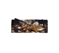 HHGFASD White delicate lotus flower Pattern Baby Bow Headband - Soft, Skin-Friendly, and Stretchy Polyester Headband for Infants 0-6 Months