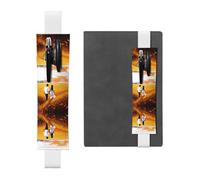 HHGFASD White Love in The Wheat Field Pattern PVC Leather Pencil case Bookmark 2-in-1 Anti Slip Storage Essential for Travel Accounts