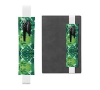 HHGFASD White Strange Bird Pattern PVC Leather Pencil case Bookmark 2-in-1 Anti Slip Storage Essential for Travel Accounts