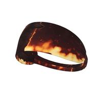HHGFASD Wolves in Flames Pattern Elastic Exercise Headband Sports Head Tie for Men and Women, Soft, Quick-Dry