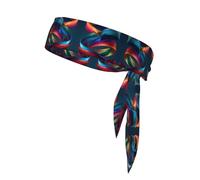 HHGFASD Wrapped ribbons Pattern Sports Head Tie Headband for Men and Women, Soft & Breathable Moisture Wicking Athletic