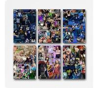 HHGGABCHM A Set Of 6 Billie Poster Eilish Music Vintage Collage Wall Art Canvas Posters Room Decorative Aesthetic Print Decor 08x12inch(20x30cm) Style-5