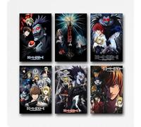HHGGABCHM A Set Of 6 Death Poster Note Tv Series Comic Terror Vintage Wall Art Canvas Posters Room Decorative Aesthetic Print Decor 08x12inch(20x30cm) Style-3