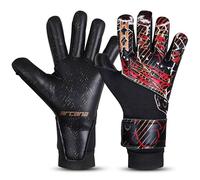 HHH Football Goalkeeper Gloves for Kids, Youth, Adults, and Men Professional Goalkeeping Gloves with 4mm Latex Shock Absorption and High-Grip Palms Gecko-Cut. (Size 10)