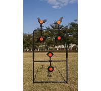 HHH Hunting Moving Target for Air Rifle Shooting - Large 6 Self Reset Air Rifle Targets for BB Gun, Rifle and Air Gun Freestanding Durable Metal Shooting Targets Accessories & Equipment