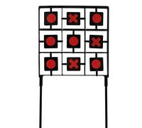 HHH Hunting Noughts & Crosses Air Rifle Targets - Novelty Two Player Airsoft Targets for Air Rifles, Air Guns, BB Guns - Moving Target for Air Rifle Shooting Durable Metal Target Practice Game