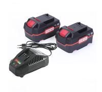 HHiMXPO 2 x 20V 4.5Ah Replacement Li - Ion Battery 1 x 21V 2.4Amp Fast Charger Compatible with Parkside 20V Li - ION Tool