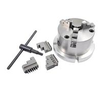 HHIP 3" 3-Jaw Self-Centering Lathe Chuck with 5" Back Plate (3906-2417)