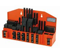 HHIP 3901-0012 Pro-Series 52 Piece Clamping Kit, 14 mm T-Slot with M12 X 1.75 Studs