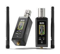 HHLPRO UHF Wireless XLR Transmitter and Receiver with Dual Antennas, 902-928MHz, 470ft Range, 50 Channels, Auto-Scan, Wireless Mic Adapter for Audio Mixer, Sound Field Test, Acoustic Measurement, F30P