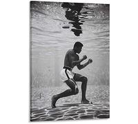 HHLSS Nordic style 11.8x19.7 in(30x50cm) no frame Muhammad Ali Underwater Poster Decorative Painting Canvas Wall Art Living Room Posters Bedroom Painting