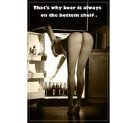 HHLSS Nordic style 27.6x35.4in(70x90cm) no frame Retro Beer Sexy Girl Posters And Prints Modern Women Paintings Art Wall Pictures for Living Room Decor